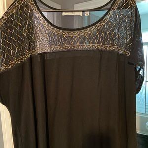 Very soft mesh, sparkly top